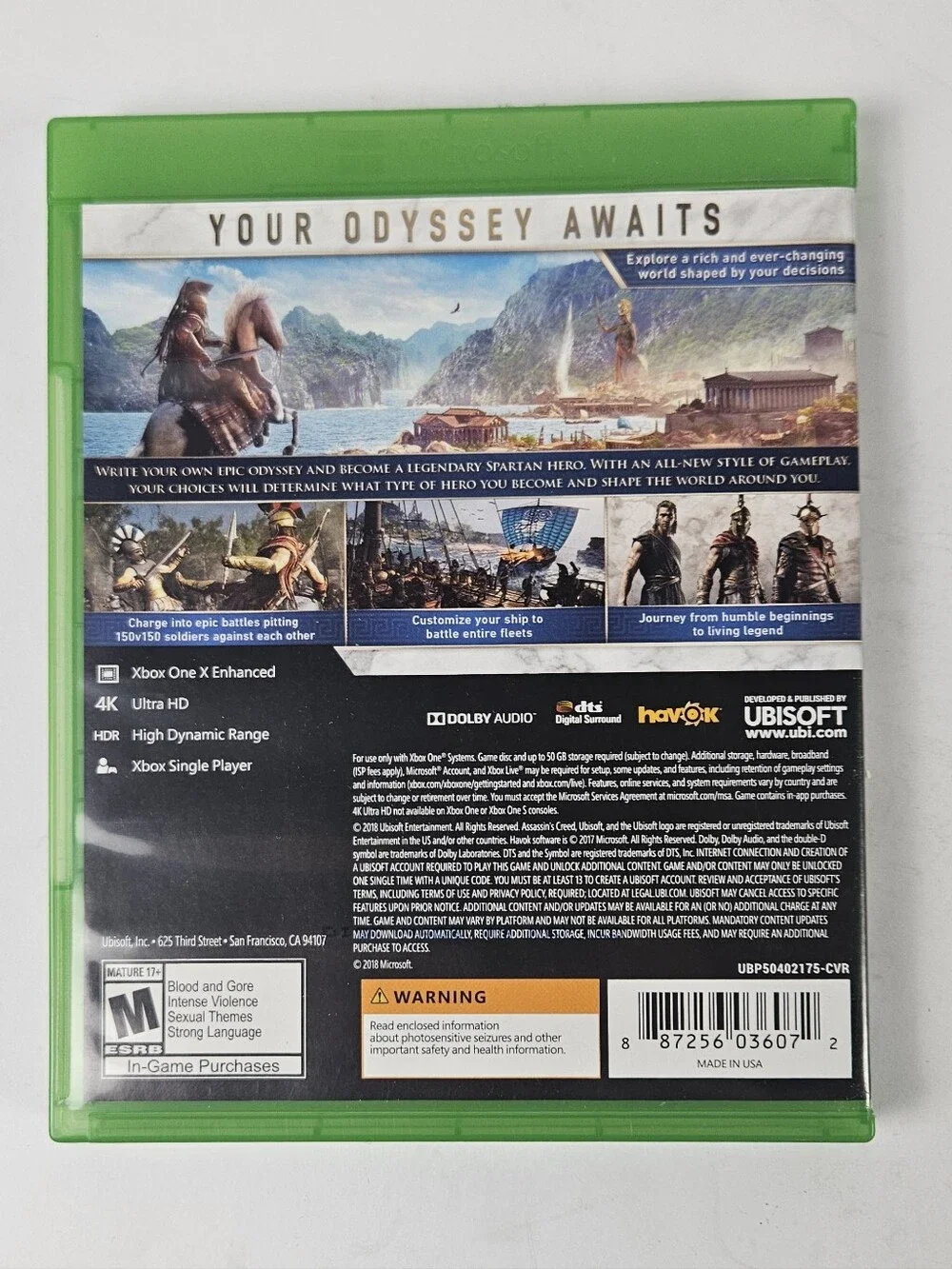 Assassin's Creed Odyssey Xbox One - (Green Case)